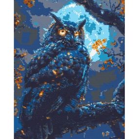 Алмазная мозаика "Мудрая сова" 40х50 см