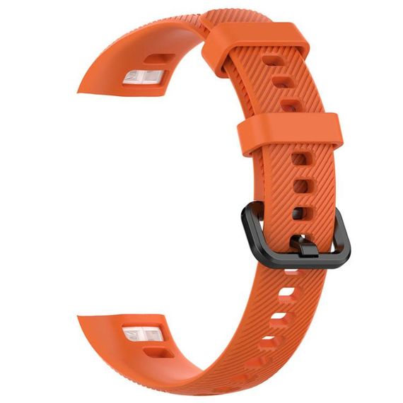Силиконовый ремешок Primo для фитнес-браслета Huawei Honor Band 4 / 5 - Orange | Зображення 1