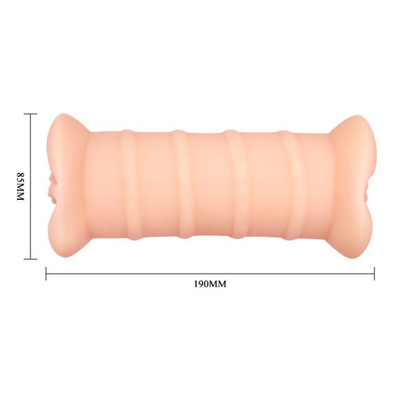 Мастурбатор-вагина с двумя входами и вибрацией CRAZY BULL - EMMA Double Vagina, BM-009148ZH Sex Aura | Зображення 8
