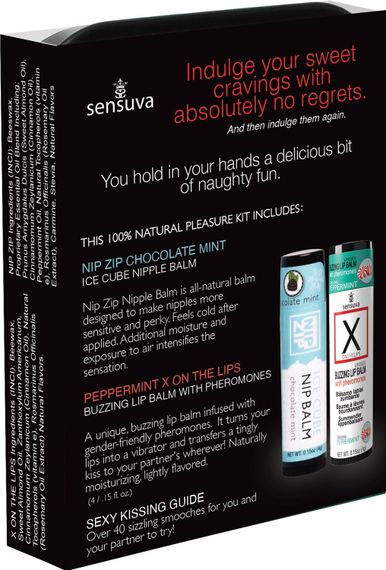 Подарочный набор Sensuva Lips & Nips Pleasure Kit - Chocolate Peppermint 2 x 4г | Зображення 1