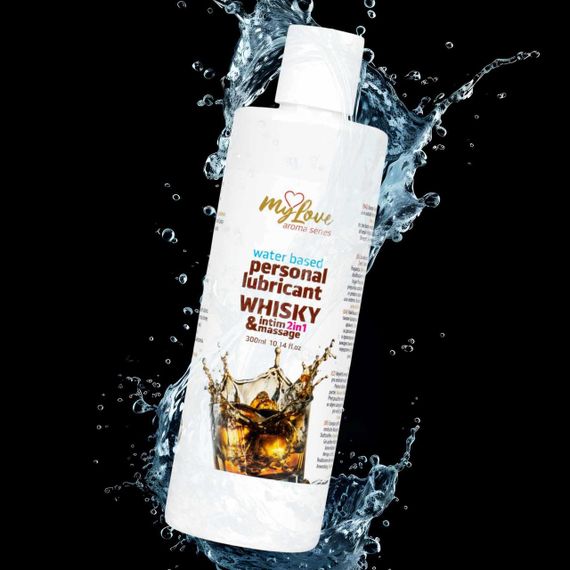 2в1 лубрикант та масажний гель - MyLove Aroma Series Intim&Massage Whisky, 300 мл Sex Aura | Зображення 3