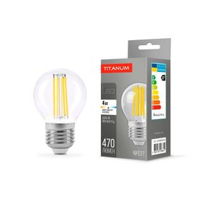 Світлодіодна лампа TITANUM  Filament G45 4W E27 4100K