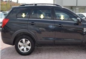 Нижня окантовка вікон (6 шт, нерж) для Chevrolet Captiva 2006-2019рр