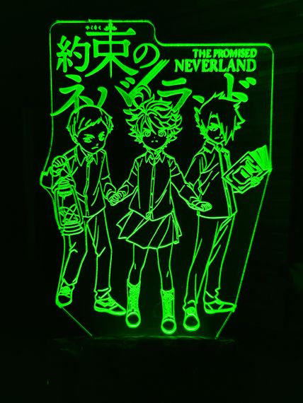 Акриловый светильник-ночник Обещанный Неверленд зеленый tty-n000934