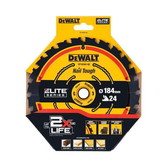 Диск пильный ELITE EXTREME 184*16мм DeWALT DT10302 | Зображення 1
