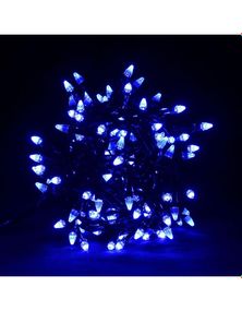 Світлодіодна гірлянда Led "Рис" на 200 конусних світлодіодів електрична з контролером Синій