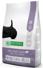 Сухой корм для собак малых пород Nature's Protection Mini Adult Lamb Small Breeds с ягненком 2 кг