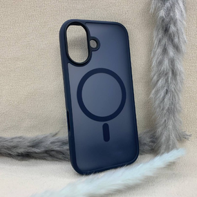 Чохол для Iphone 17 Wlons протиударний PC+TPU MagSafe Матовий Синій