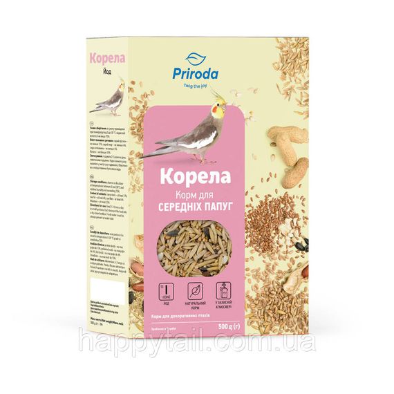 Корм Природа Корелла Йод для средних попугаев 500 г