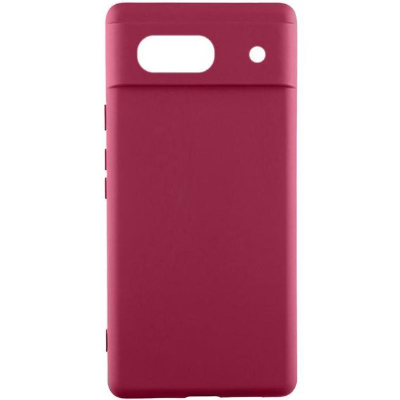 Чехол Silicone Cover Ummi Lakshmi Full Camera (AA) для Google Pixel 7a Бордовый / Marsala