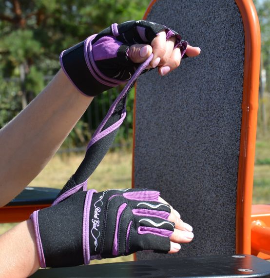 Рукавички для фітнесу Power System PS-2720 Rebel Girl жіночі Purple XS | Зображення 7