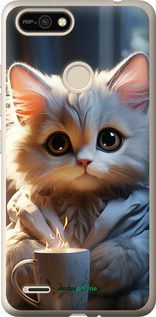 Чохол на Tecno Pop 2F B1F Білий кіт "5646u-2391-2448"