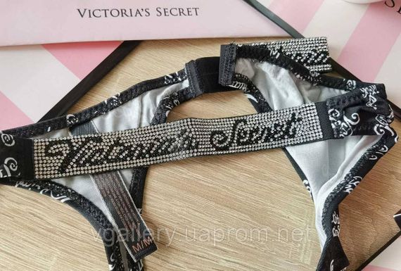 Женские стринги Victoria's Secret со стразами, женские стринги Виктория Сикрет со стразами, стринги женские L, | Зображення 1