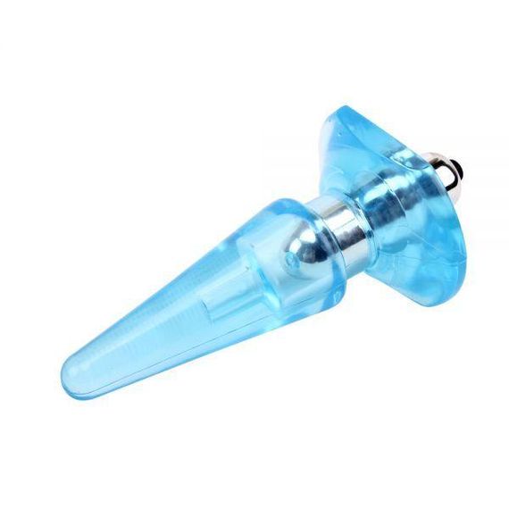 Анальний плаг з вібрацією Chisa Novelties NICOLES Vibra Plug 4.5, блакитний | Зображення 2