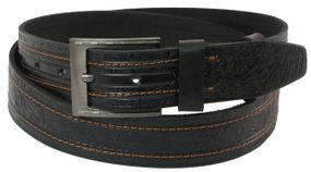 Ремень под джинсы Skipper черный 3,8 см