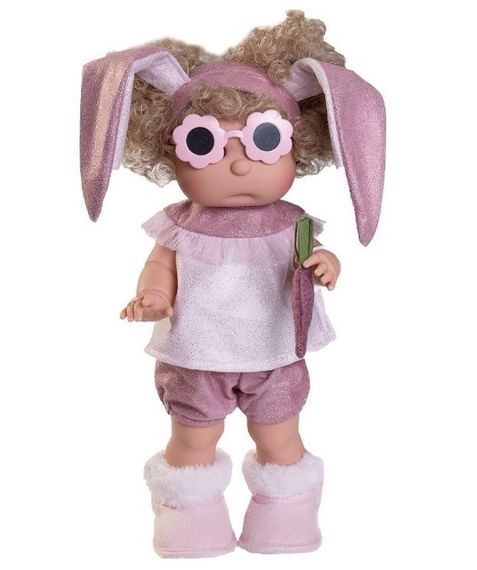 Коллекционная Испанская Кукла с Волосами Iris Antonio Juan Виниловая Девочка Блондинка в Очках Ирис 38 см | Зображення 2