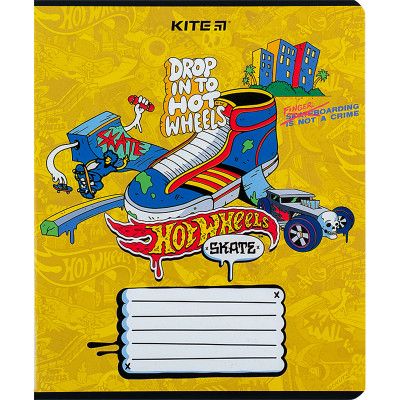 Тетрадь Kite Hot Wheels 18 листов, клетка (HW24-236) | Зображення 4