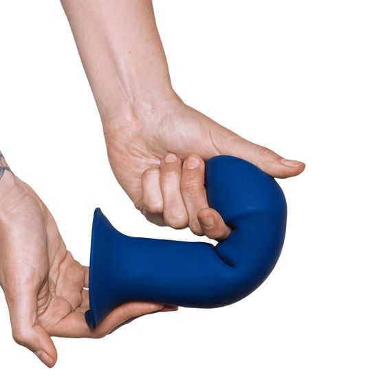 Двошаровий дилдо Adrien Lastic Hitsens 1 Blue, підходить для страпона, діаметр 4,5 см, довжина 17,7 см | Зображення 4