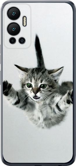 Чехол на Infinix Hot 12 Летящий котёнок "2322u-2864-17620"