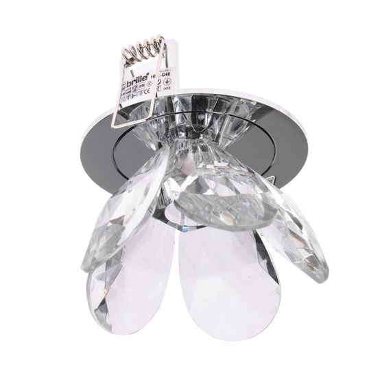 Светильник точечный декоративный HDL-G40 CHR/TRANSPARENT