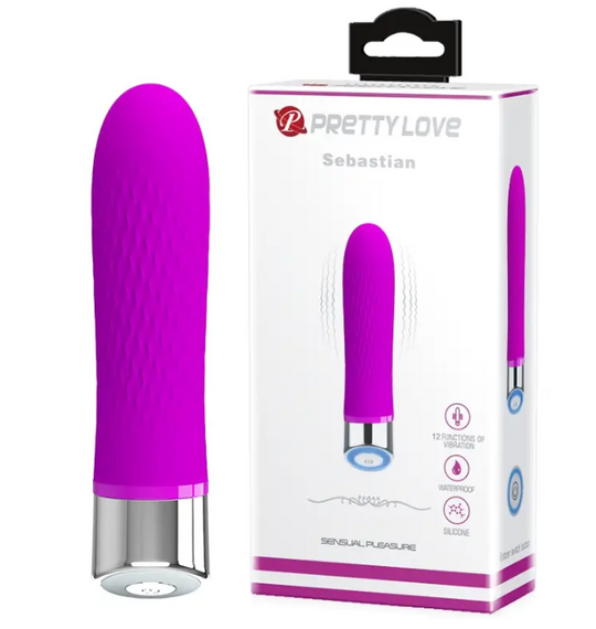 Вибромассажер серии Pretty Love Sebastian Purple 12 режимов вибрации sexstyle