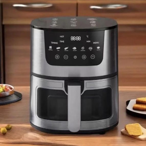 Фритюрниця без олії для ресторану Rainberg RB-2268 4200 Вт, Потужна фритюрниця аерогриль LJ-55 | Зображення 8
