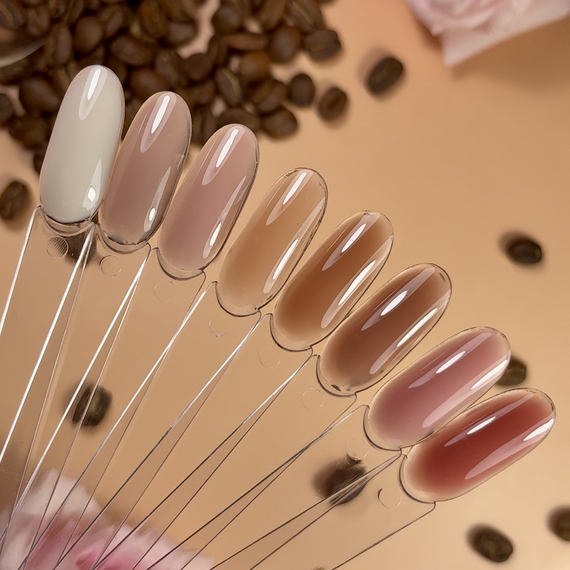 Моделюючий гель AVDEEVA COFFEE ROSE builder gel №04 (бежево-коричневий) 15мл HEMA & TPO FREE | Зображення 5