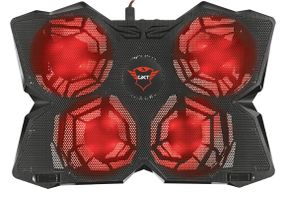 Подставка для ноутбука Trust GXT278 YOZU COOLING (17.3") RED LED Black (20817_TRUST)