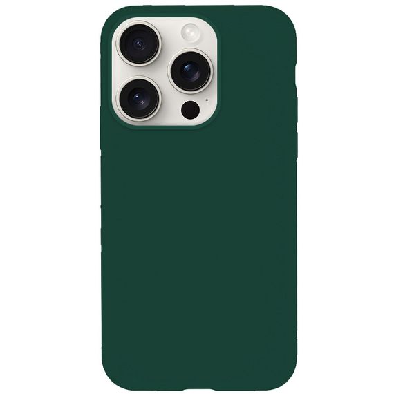 Чехол Silicone Case Full Protective (AA) NO LOGO для Apple iPhone 15 Pro Max (6.7") Зеленый / Forest green