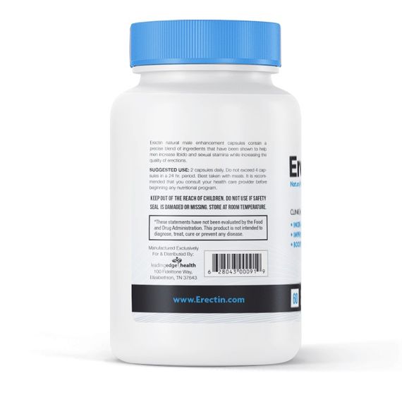 Тестостероновий бустер Leading Edge Health Erectin 1140 mg 60 softgels | Зображення 1