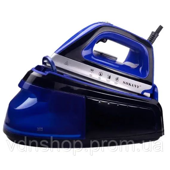 Праска з паровою станцією та антипригарним покриттям SOKANY SK-188 праска керамічна з самоочищенням 2400 Вт