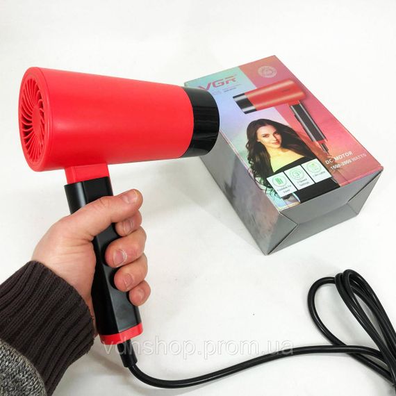 Хороший фен для випрямлення волосся VGR, Фен з холодним повітрям для укладання дому та салону KB-45 | Зображення 3