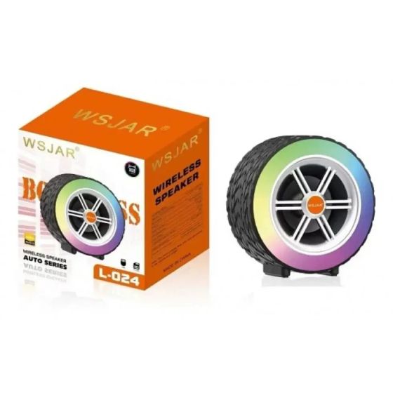 Портативная беспроводная Bluetooth колонка WSJAR L-024 Компактная колонка с подсветкой и уникальным дизайном | Зображення 1