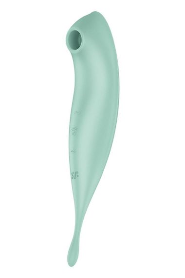 Смарт-вибратор для клитора с вакуумной стимуляцией Satisfyer Twirling Pro+ Mint sexstyle | Зображення 1