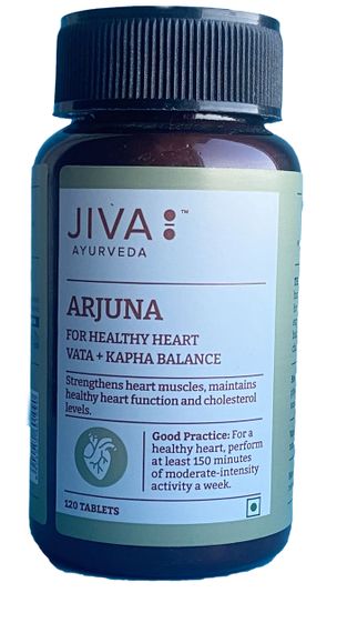 Arjuna Jiva, Арджуна Дива 120таб, Арджун, Джіва Аюрведа, сердечний тонік, підтримка серця