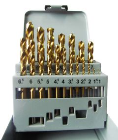 Набір свердел по металу VULKAN 19 шт HSS TiN 15415