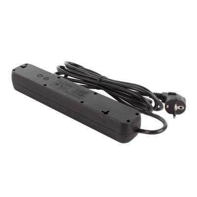 Сетевой фильтр питания ColorWay CW-PSEA52BK, 5 розеток/ 2M black (CW-PSEA52BK) | Зображення 4