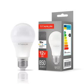Лампа світлодіодна LED Titanum 12V 10W E27 4100K TLA6010274-12V