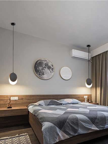 Люстра світлодіодна підвісна LED світильник для квартири на стелю лед 26710 Чорний 30-200х18х10 см. | Зображення 4