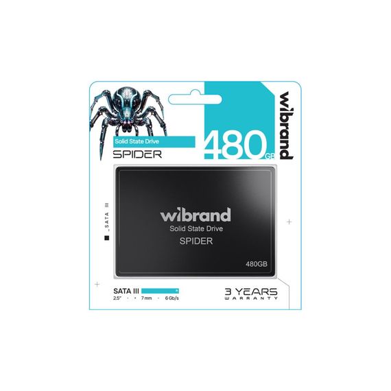 Накопичувач SSD 2.5&quot; 480GB Spider Wibrand (WI2.5SSD/SP480GBST) | Зображення 1