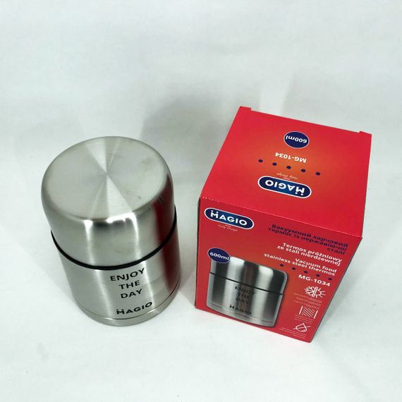 Ланч бокс для детей Magio MG-1034 600 мл, Термос для горячих блюд, Двойной термос JY-923 для еды | Зображення 9