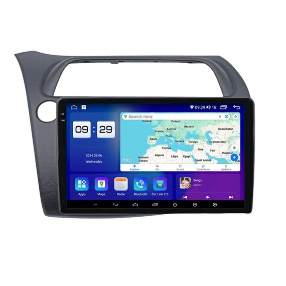 Штатна магнітола серії Mekede M200S 2K під Honda Civic 2005 9 дюймів