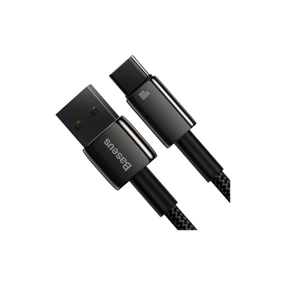 Дата кабель USB 2.0 AM to USB-C 1.0m 100W black Baseus (CAWJ000001) | Зображення 3