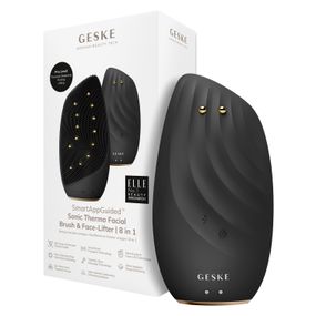 Очищувальна щітка для обличчя GESKE Sonic Thermo Facial Brush&Face-Lifter 8в1 gray