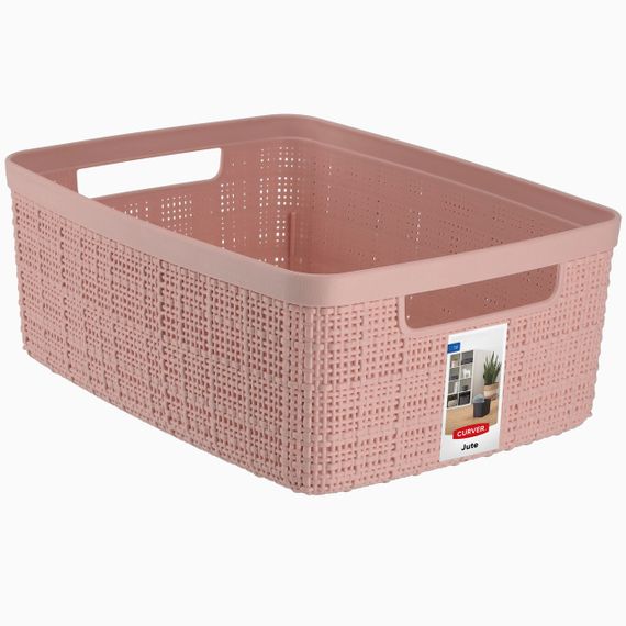 Корзина для хранения Curver (Курвер) Jute S 5 л (01904) Розовый | Зображення 1