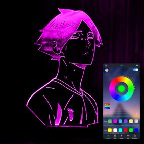 Акриловий світильник-нічник керування з телефона Ринтаро Суна tty-n001030