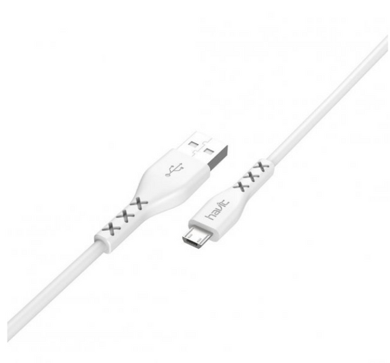 Кабель USB MicroUSB Havit HV-H67 2,0A 1м білий | Зображення 1