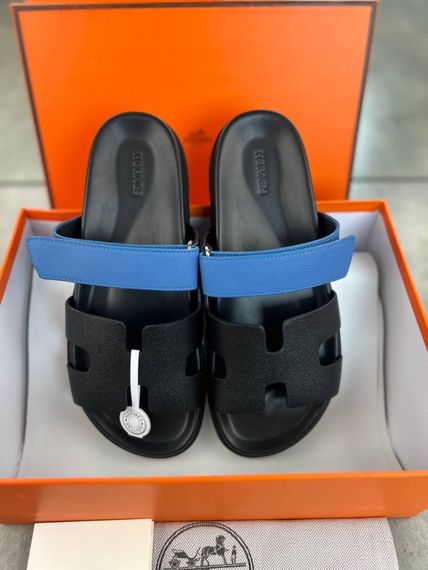 Сланці Hermes Chypre black/blue чоловічі ob416 | Зображення 6