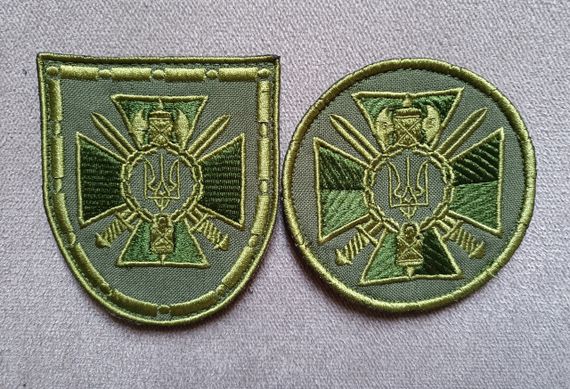 Шеврон СБУ на липучці — 2 шт. (круглий + захист)