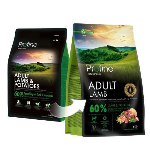 Корм сухой Profine Lamb and Potatoes для взрослых собак всех пород, с ягнятиной и картофелем, 3 кг | Зображення 3